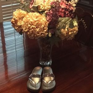 Italian Shoemakers Pewter sandals